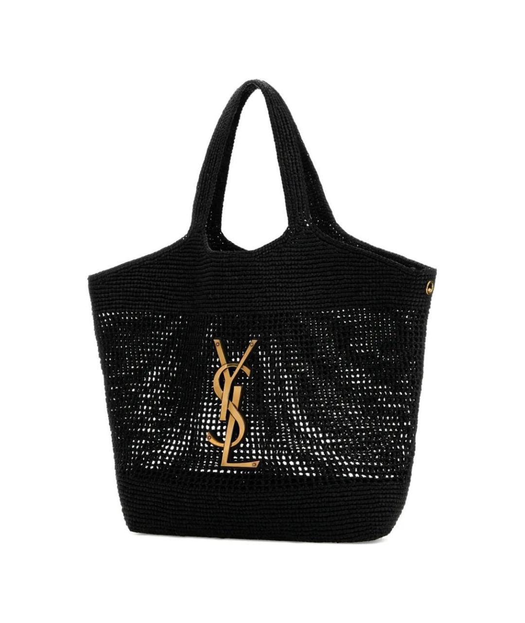 SAINT LAURENT Черная сумка тоут, фото 3