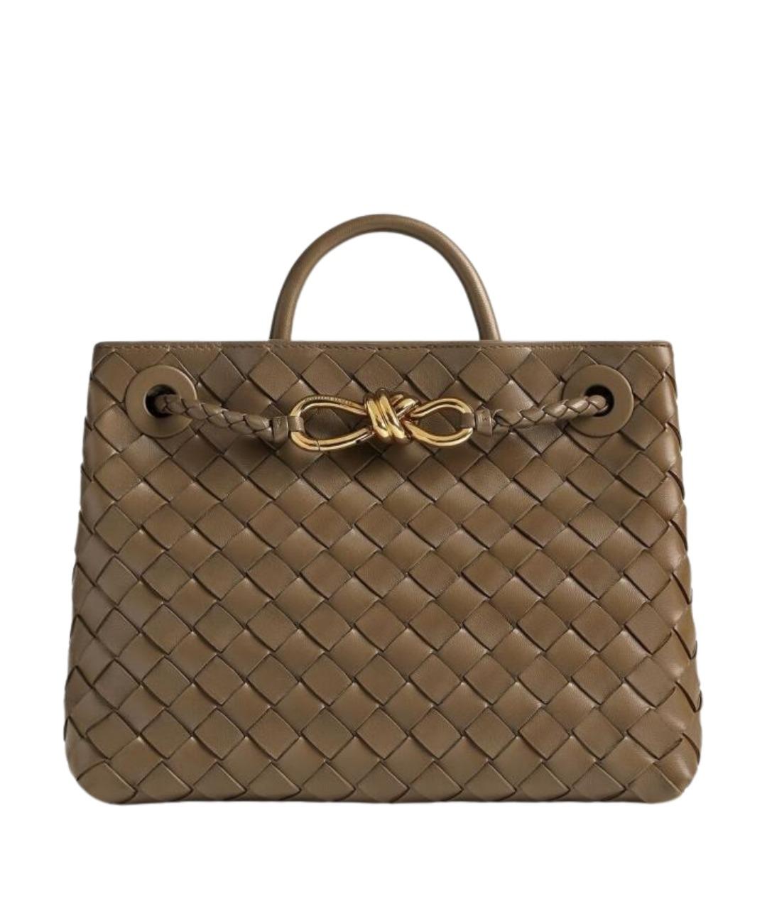 BOTTEGA VENETA Коричневая кожаная сумка тоут, фото 1