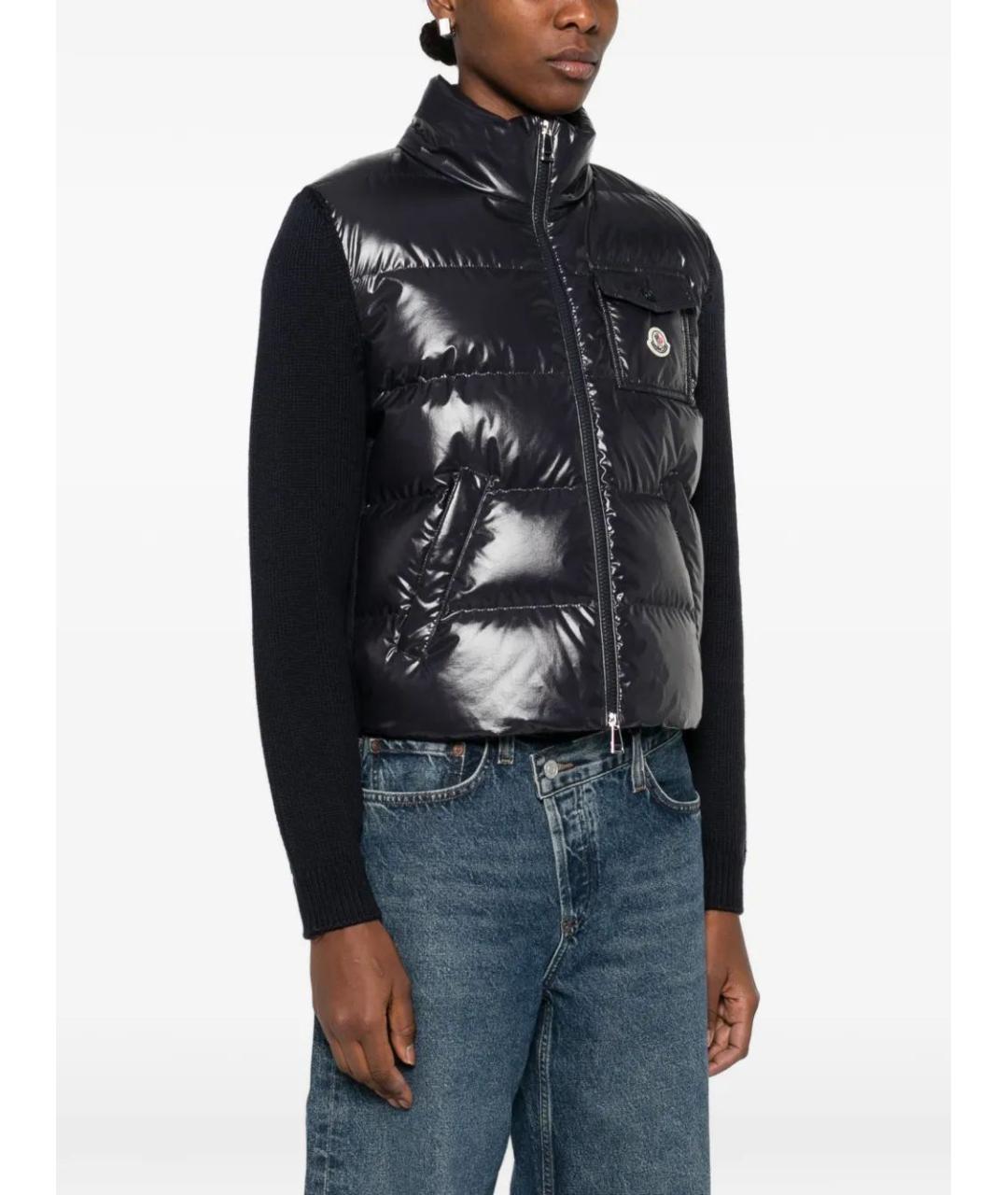 MONCLER Синяя шерстяная куртка, фото 2