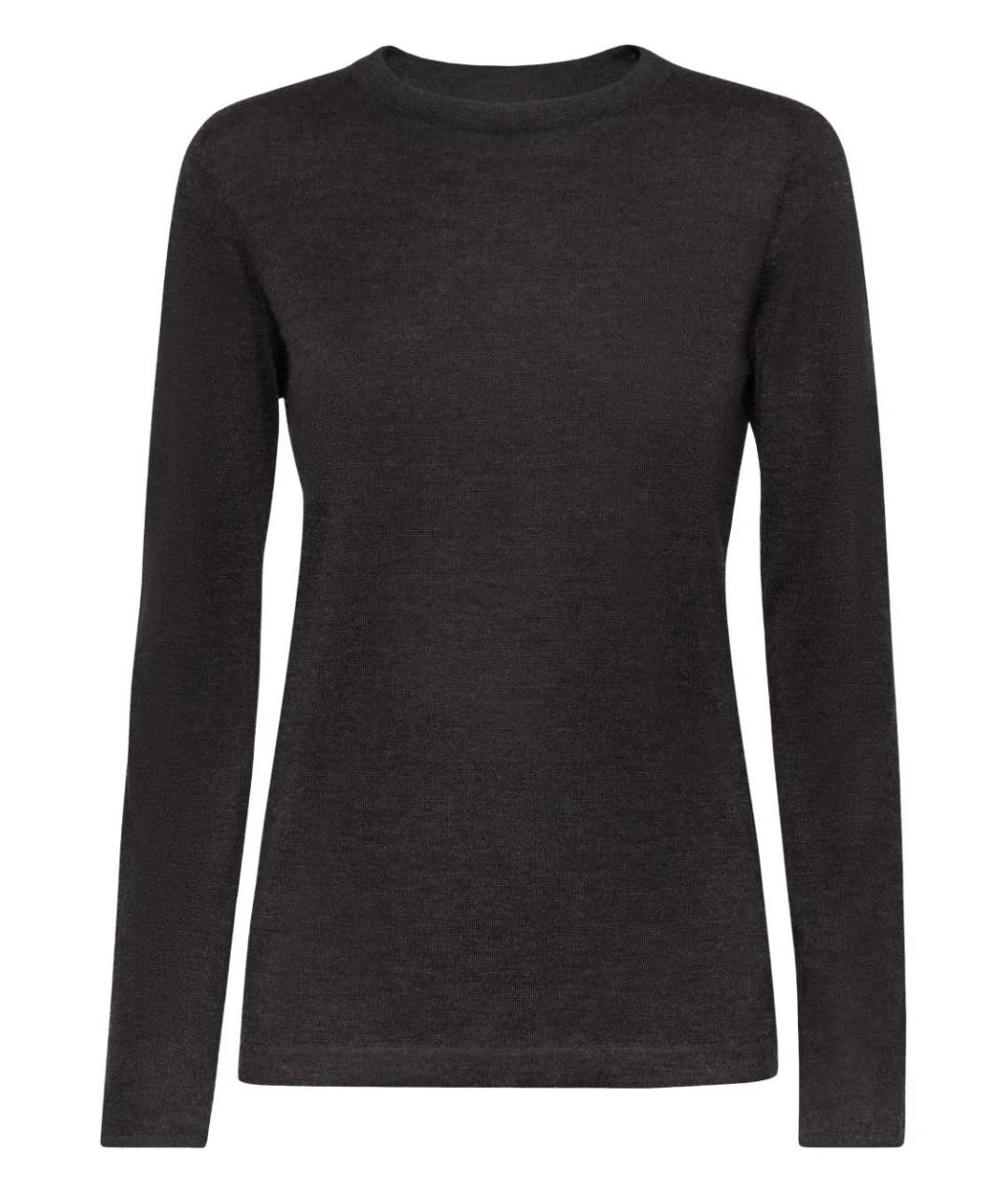 BRUNELLO CUCINELLI Черный кашемировый джемпер / свитер, фото 1