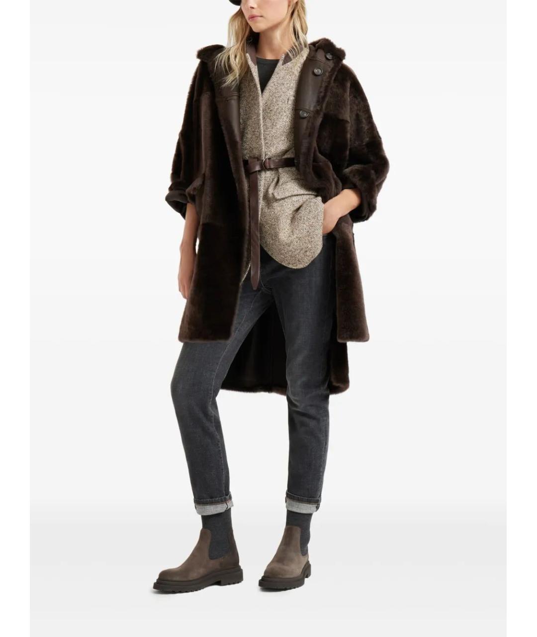 BRUNELLO CUCINELLI Черный кашемировый джемпер / свитер, фото 2