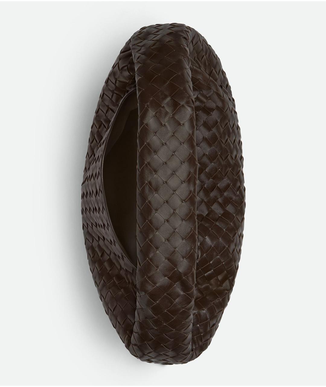 BOTTEGA VENETA Коричневая кожаная сумка через плечо, фото 5