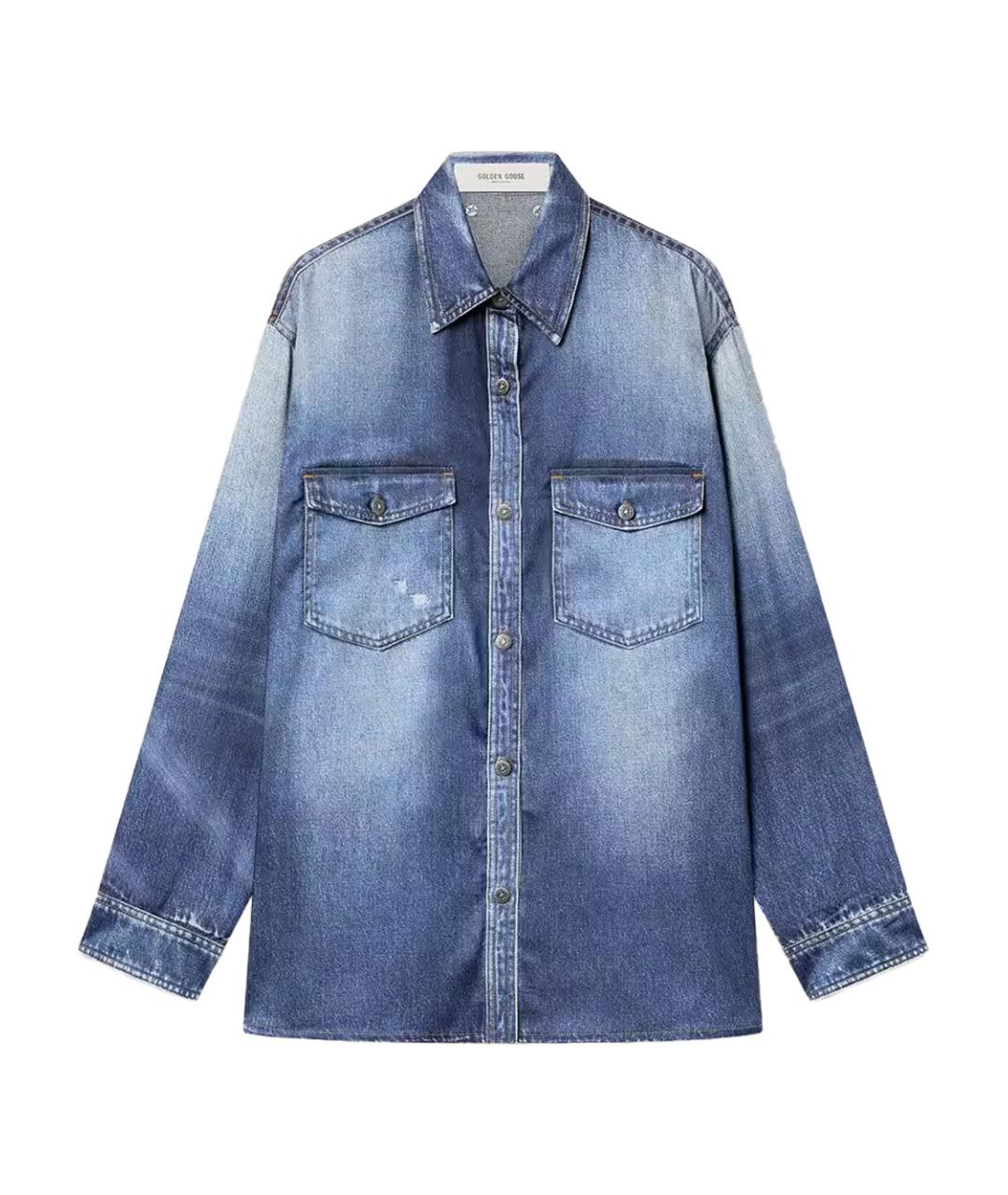 GOLDEN GOOSE DELUXE BRAND Синяя полиэстеровая куртка, фото 1