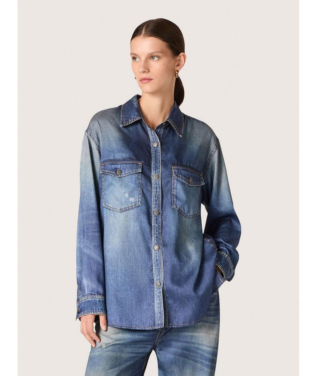 GOLDEN GOOSE DELUXE BRAND Синяя полиэстеровая куртка, фото 2