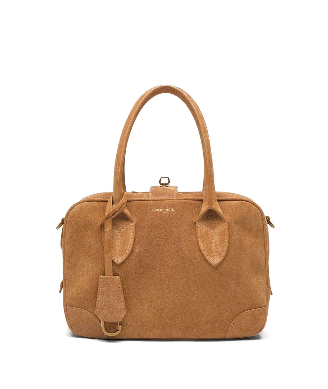 GOLDEN GOOSE DELUXE BRAND Бежевая кожаная сумка тоут, фото 1