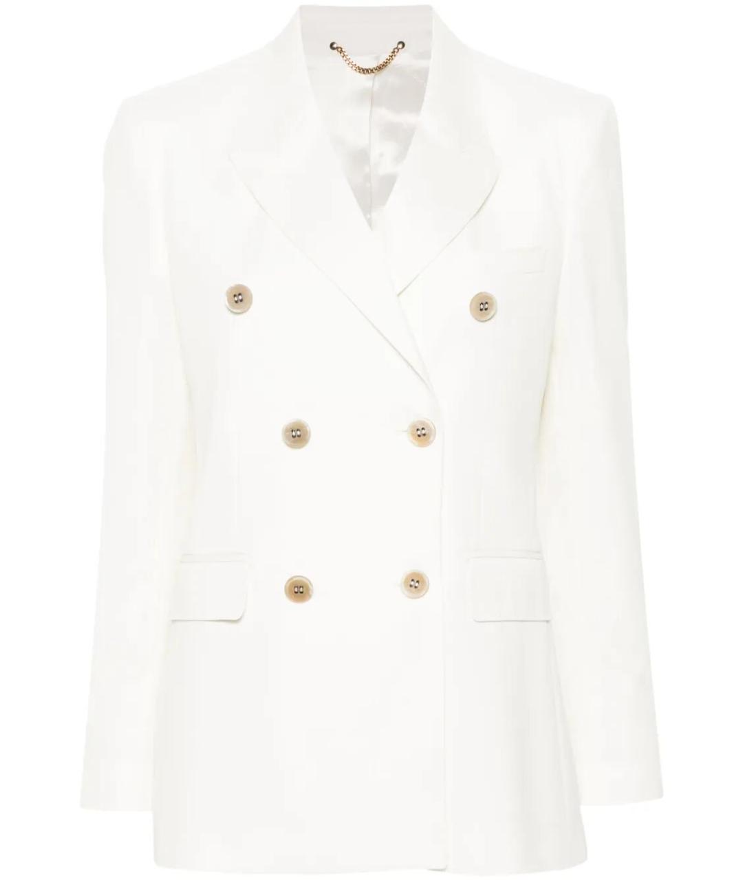 GOLDEN GOOSE DELUXE BRAND Белый полиэстеровый жакет/пиджак, фото 1