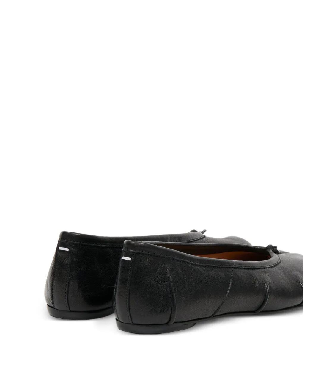 MAISON MARGIELA Черные кожаные балетки, фото 3