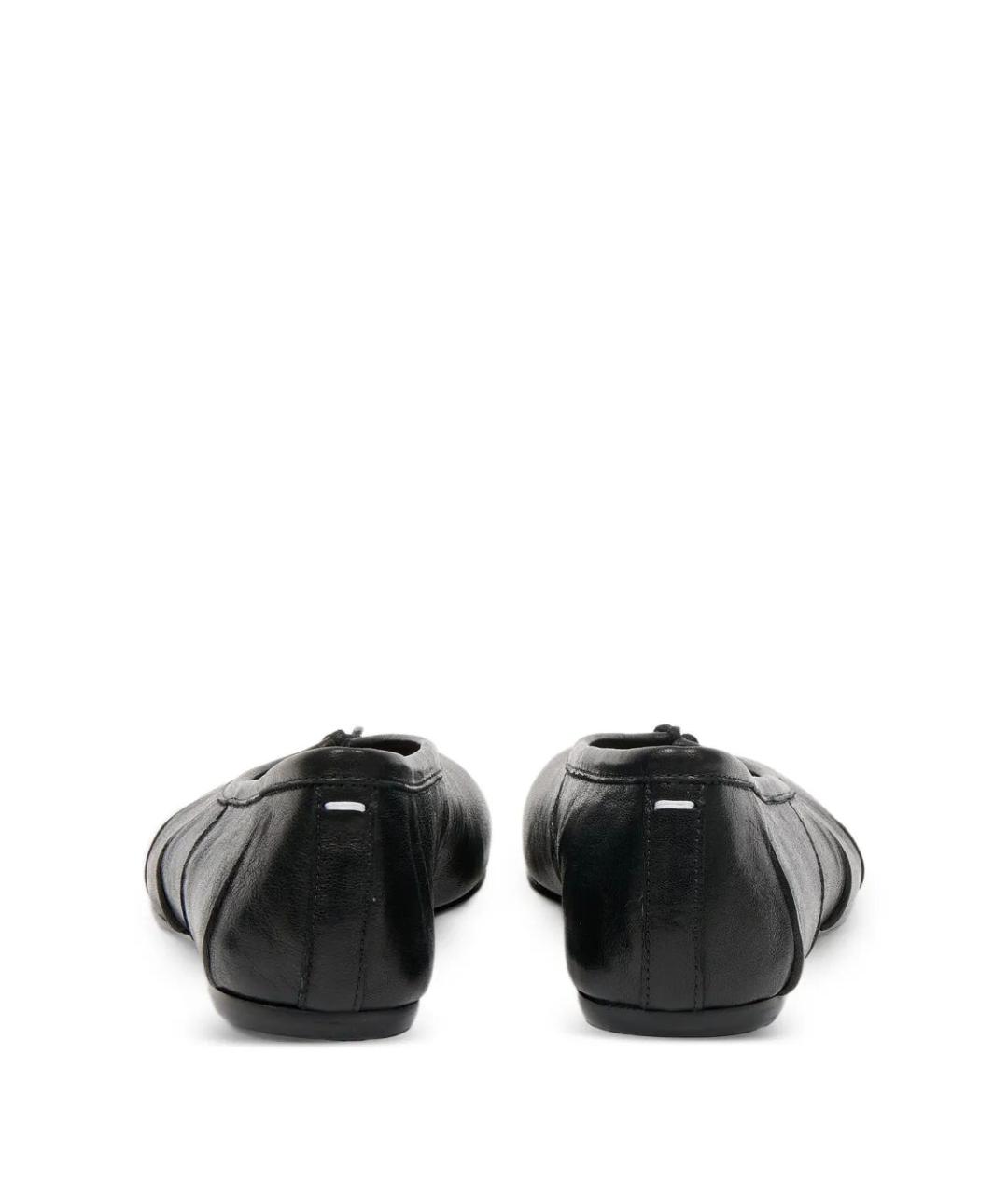 MAISON MARGIELA Черные кожаные балетки, фото 4