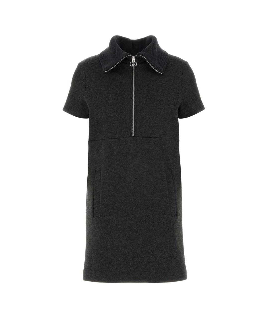 GUCCI Серое повседневное платье, фото 1