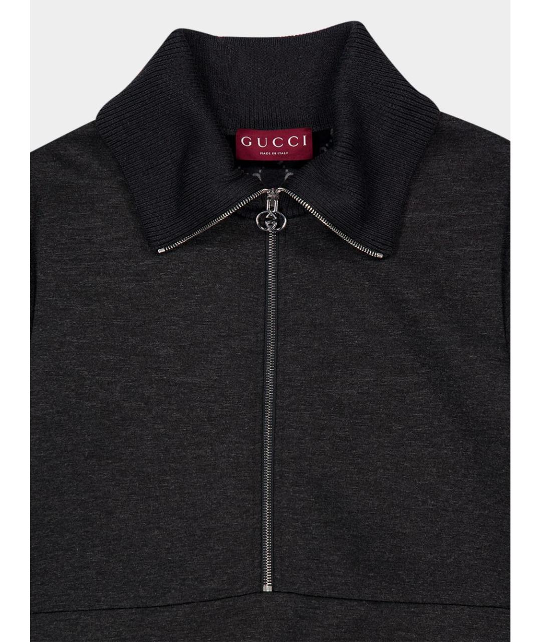 GUCCI Серое повседневное платье, фото 3