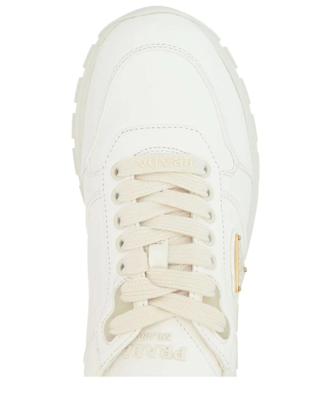 PRADA Белые кроссовки, фото 4