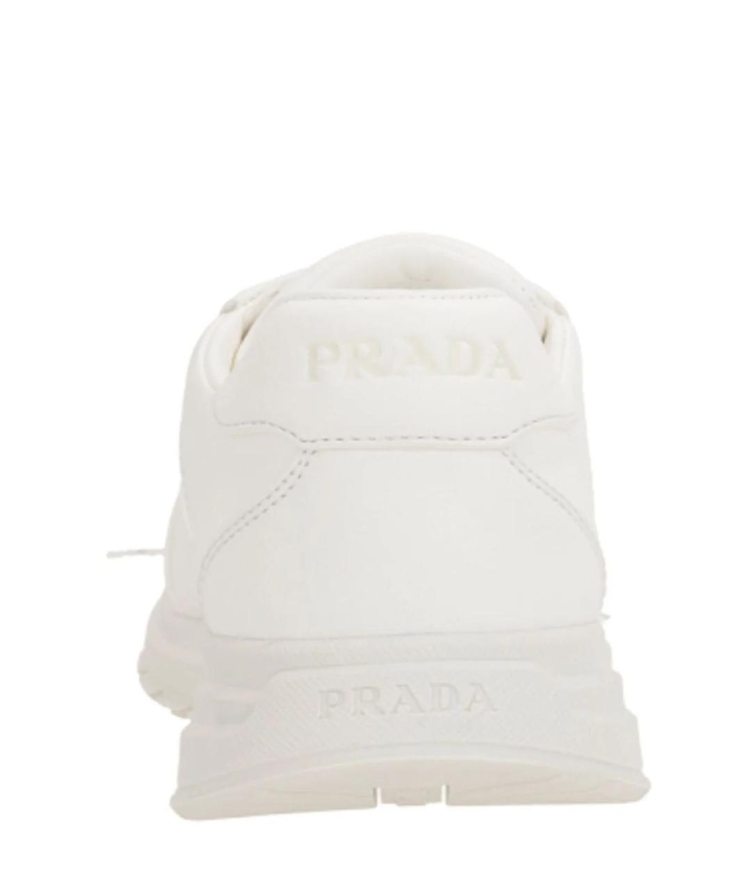 PRADA Белые кроссовки, фото 3