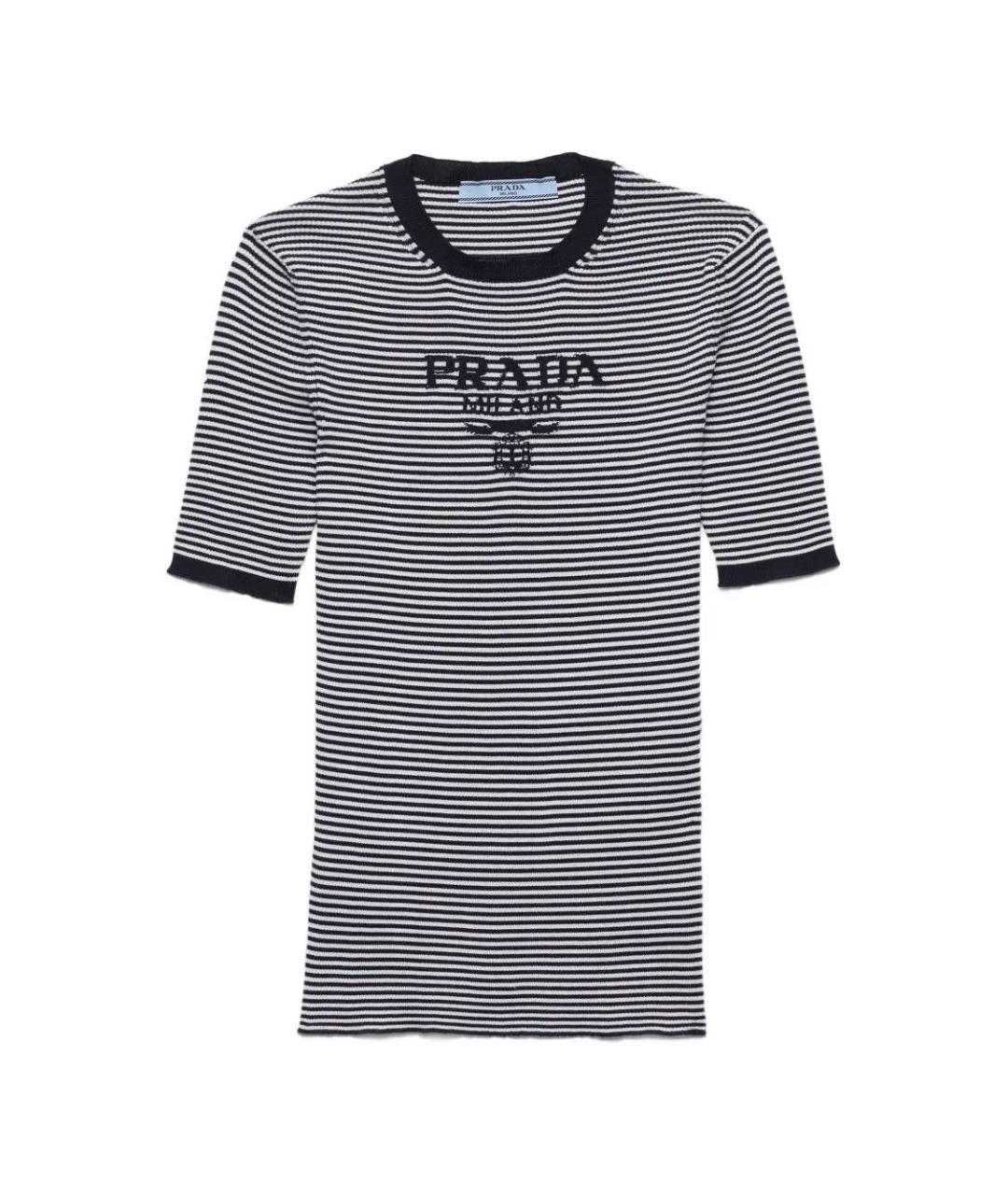 PRADA Мульти шелковая футболка, фото 1