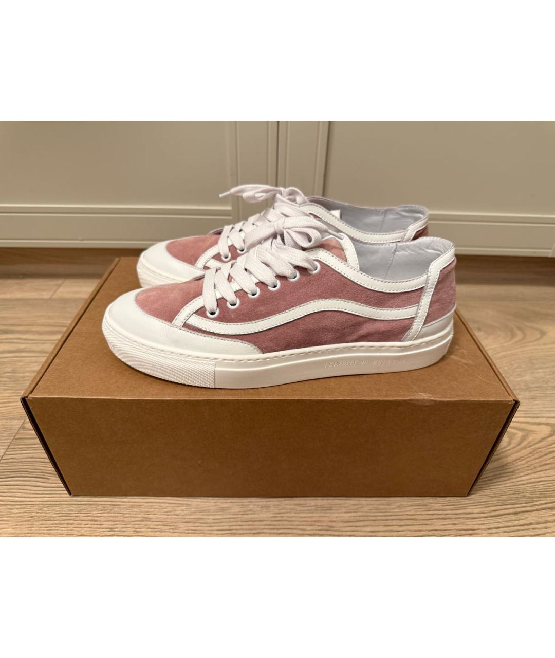 Principe di Bologna Розовые замшевые кеды, фото 6