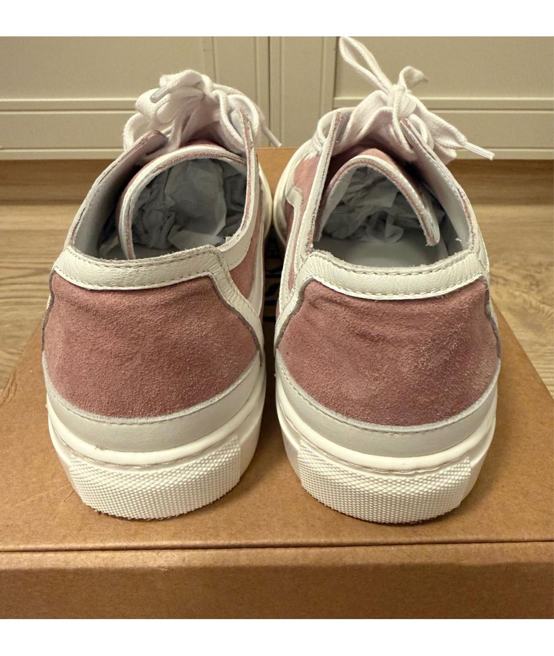 Principe di Bologna Розовые замшевые кеды, фото 4