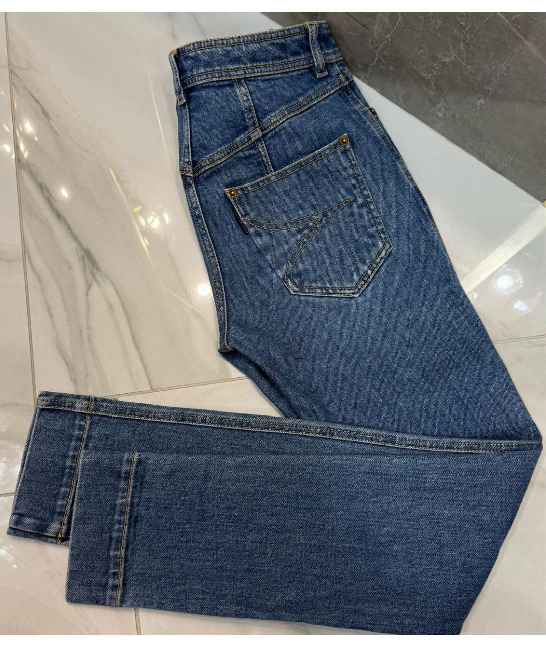 LOUIS VUITTON Синие хлопко-эластановые джинсы слим, фото 3