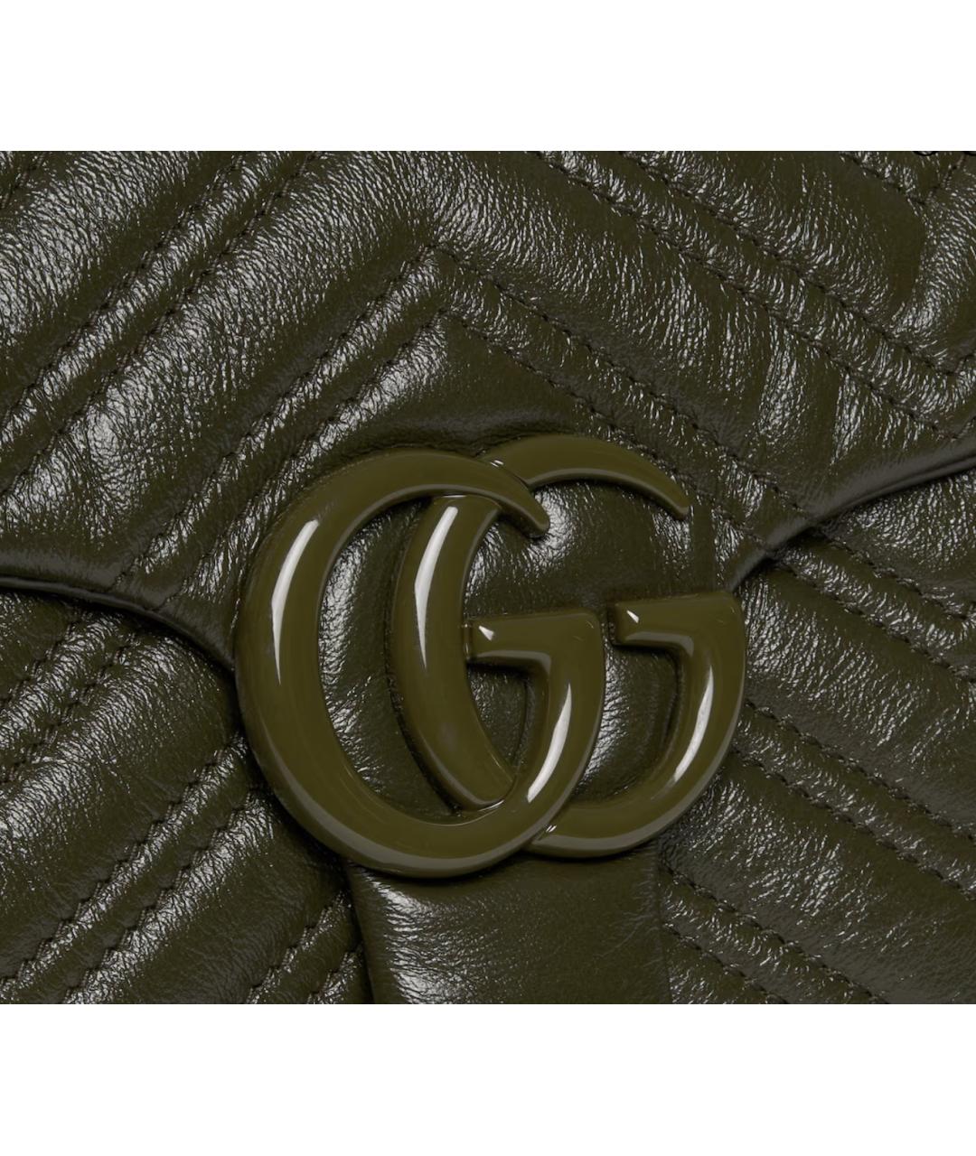 GUCCI Зеленая кожаная сумка через плечо, фото 5