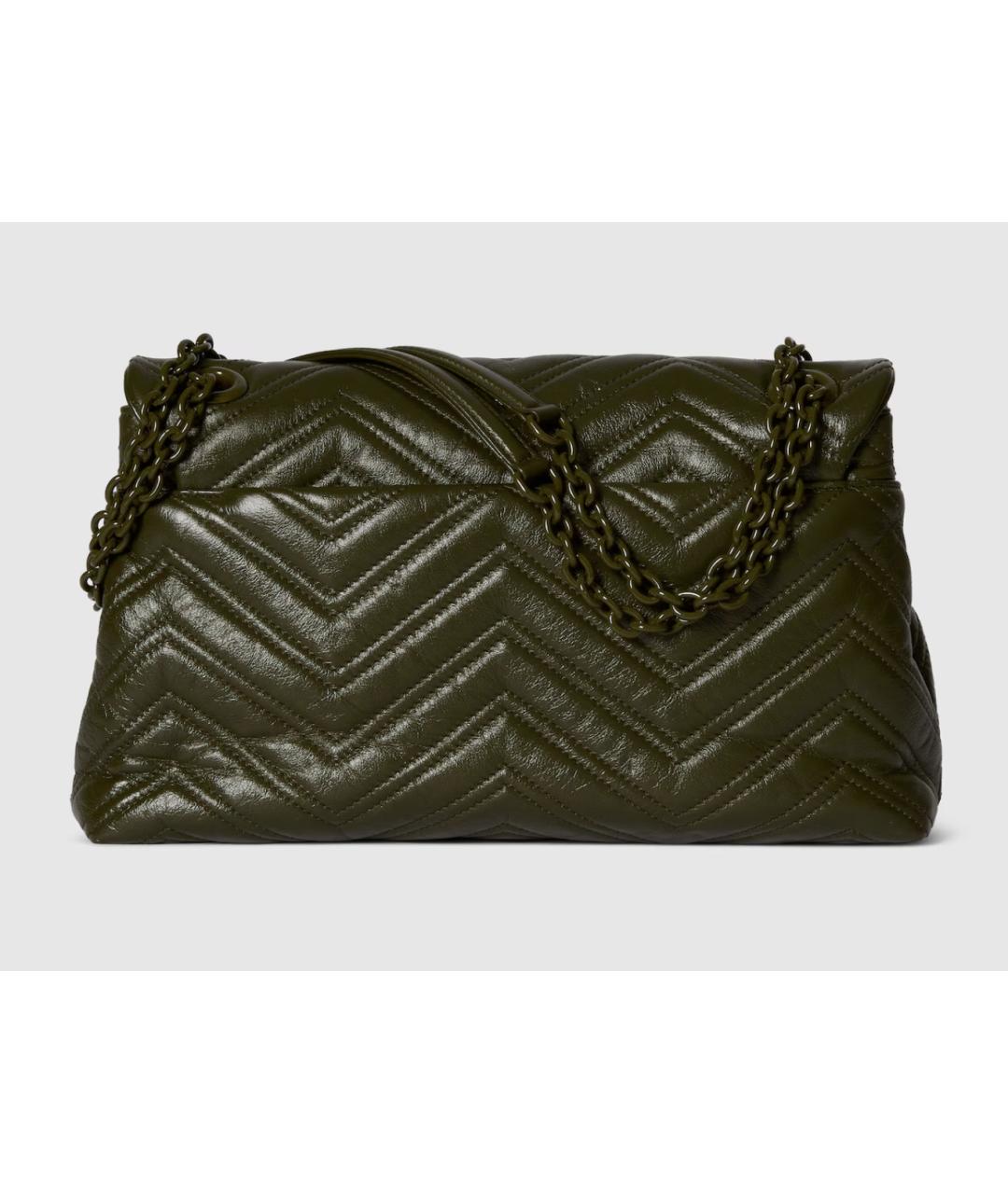 GUCCI Зеленая кожаная сумка через плечо, фото 6