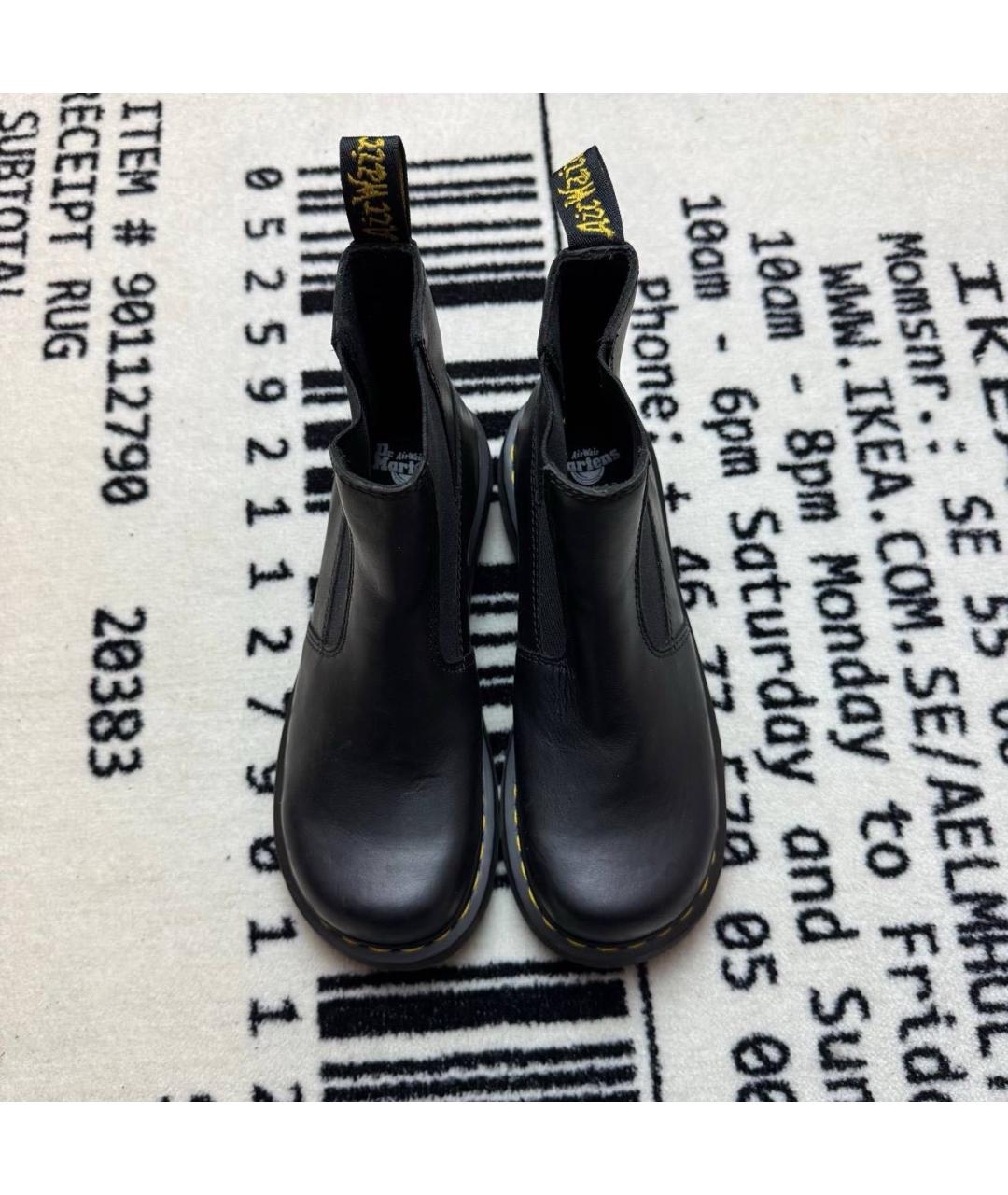 DR. MARTENS Черные кожаные ботинки, фото 2