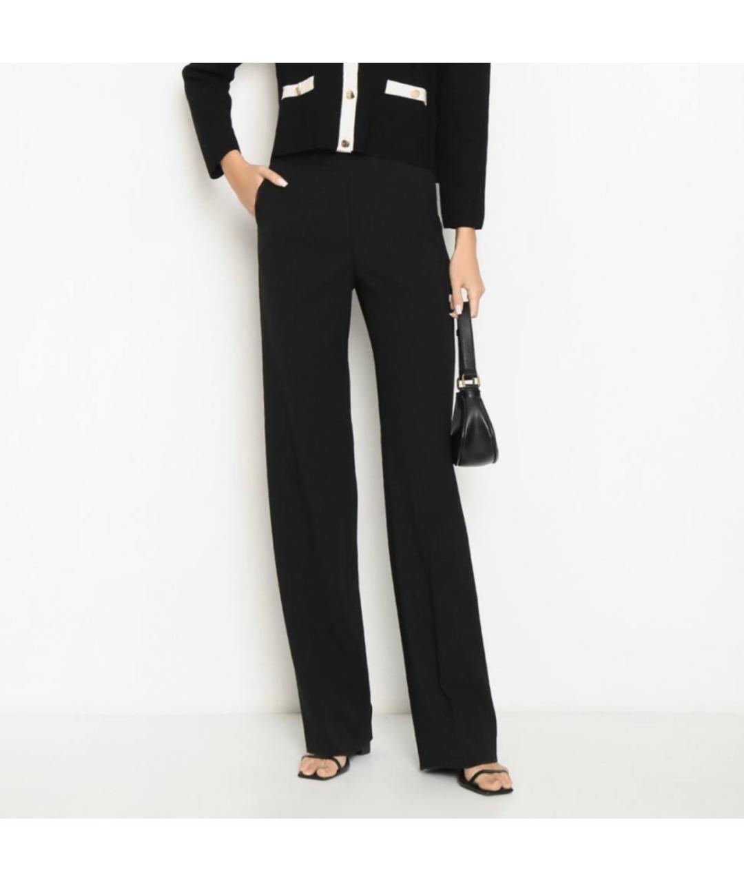 MAX MARA Черные прямые брюки, фото 2