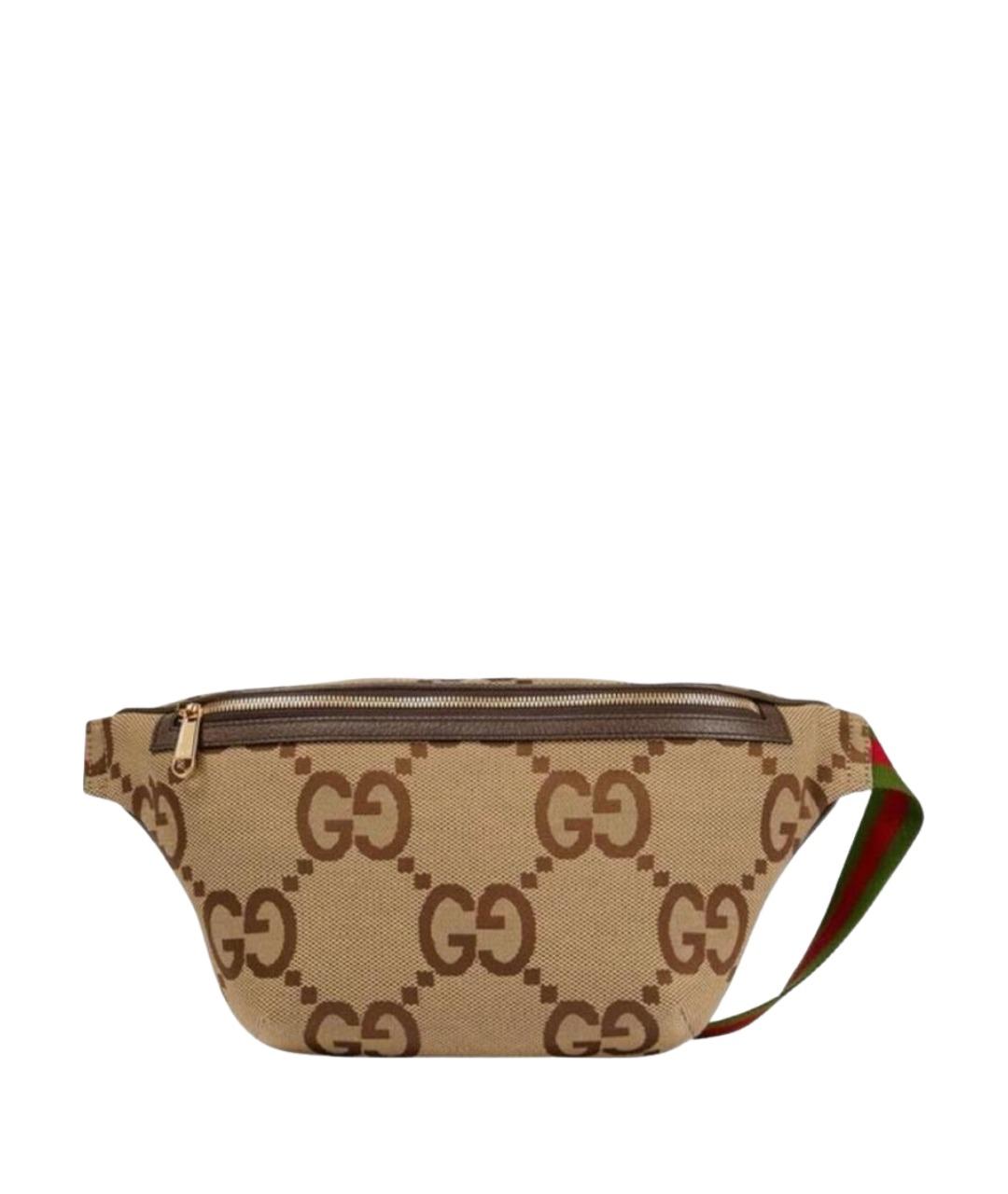 GUCCI Бежевая поясная сумка, фото 1