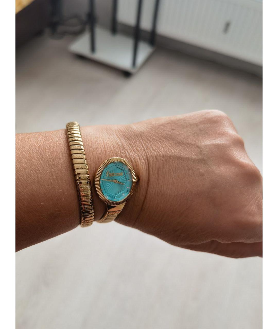 JUST CAVALLI Золотые металлические часы, фото 6