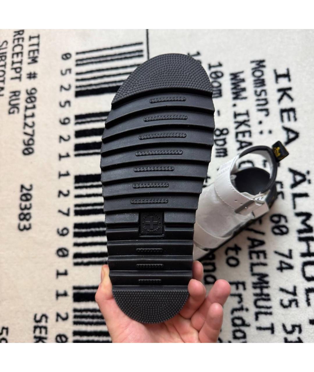 DR. MARTENS Белые кожаные сандалии, фото 5