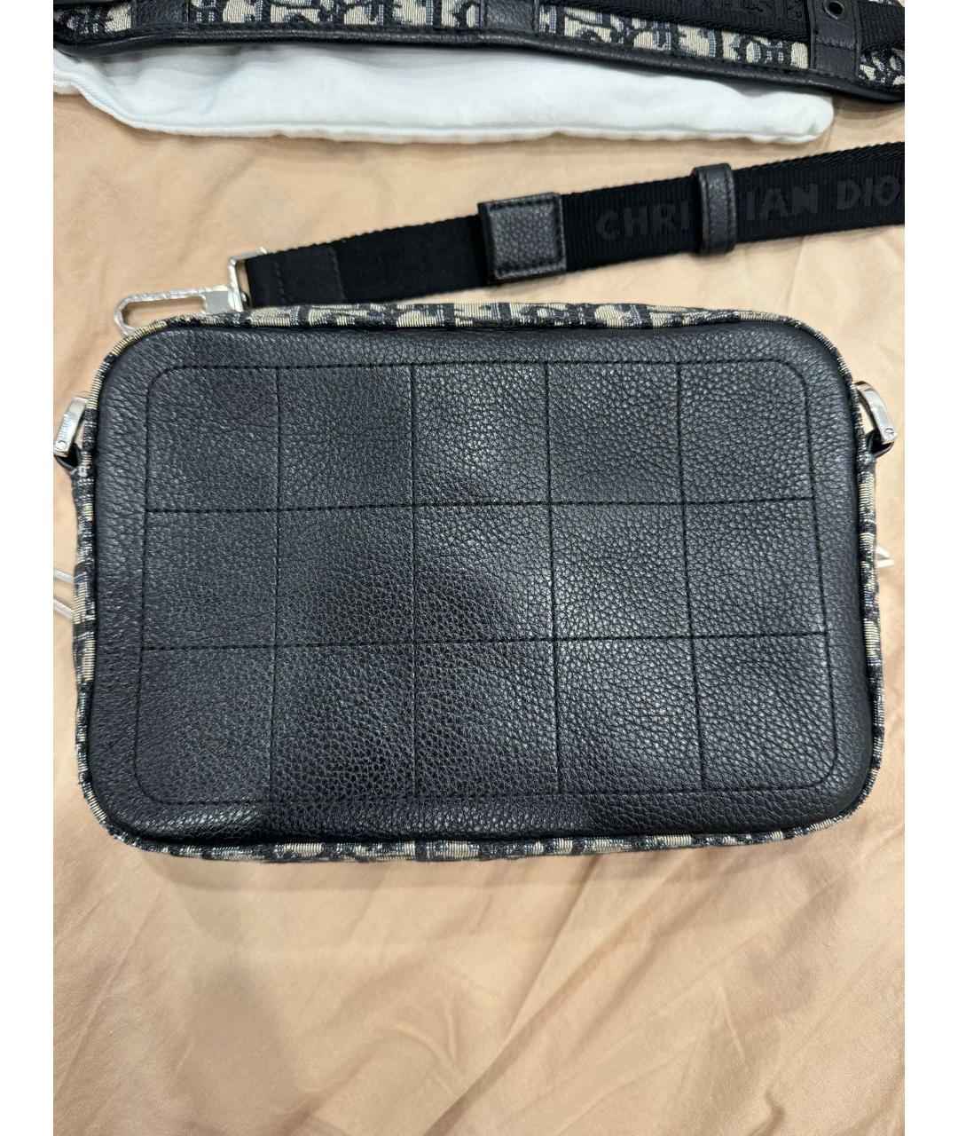 CHRISTIAN DIOR Бежевая жаккардовая сумка на плечо, фото 3