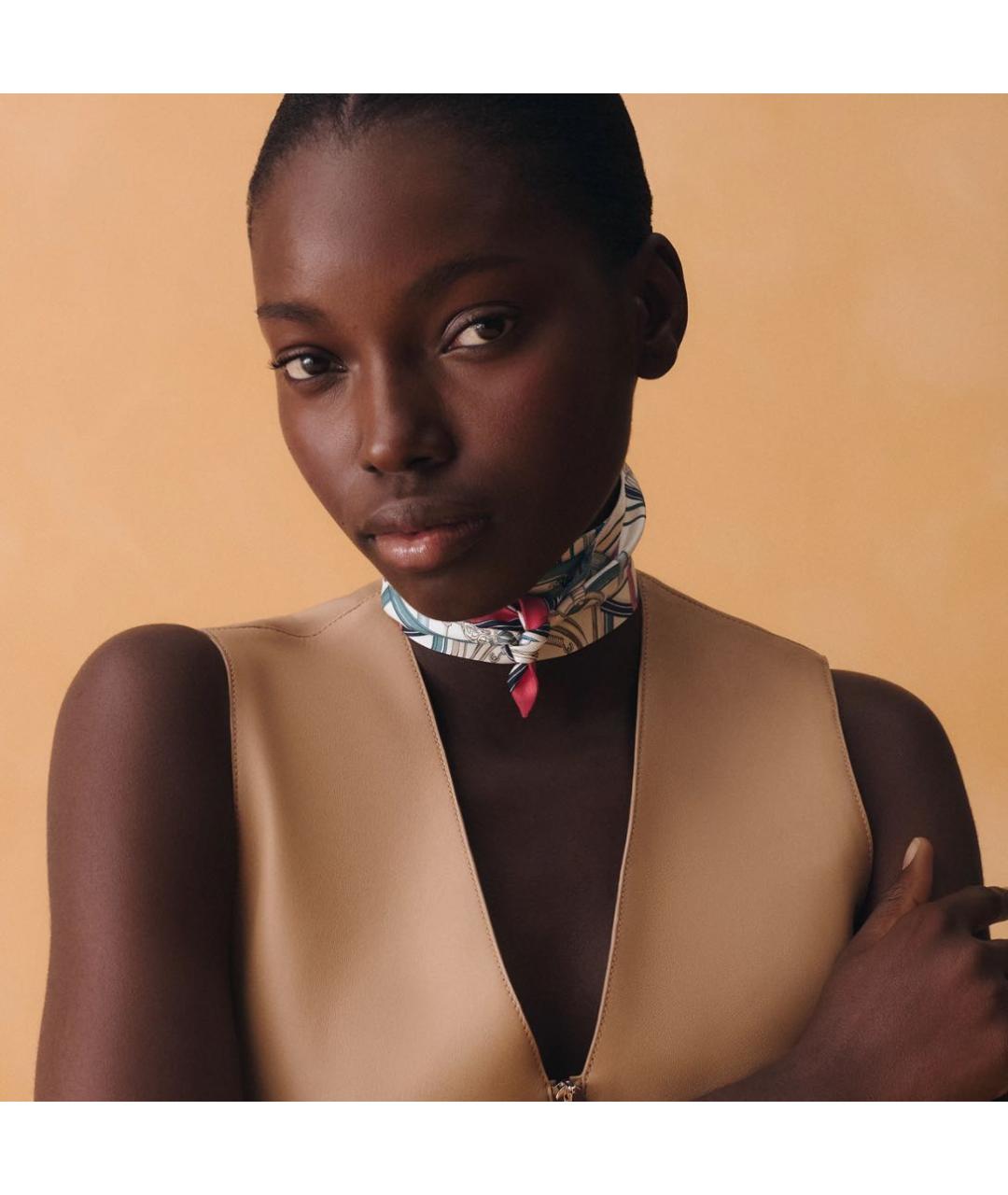 HERMES Мульти шелковый платок, фото 4