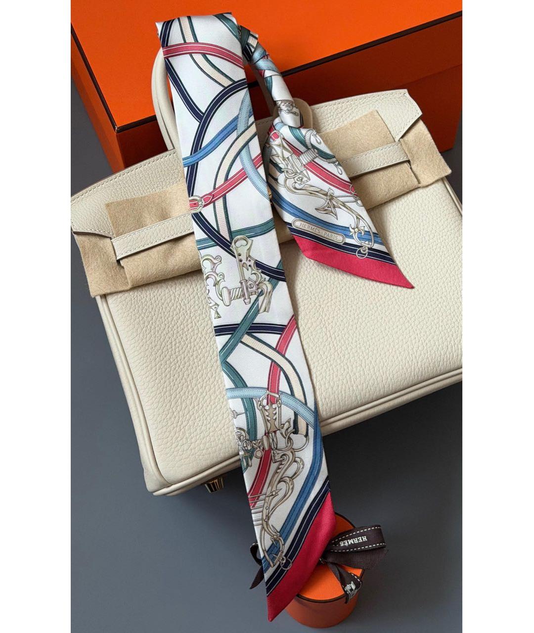 HERMES Мульти шелковый платок, фото 2