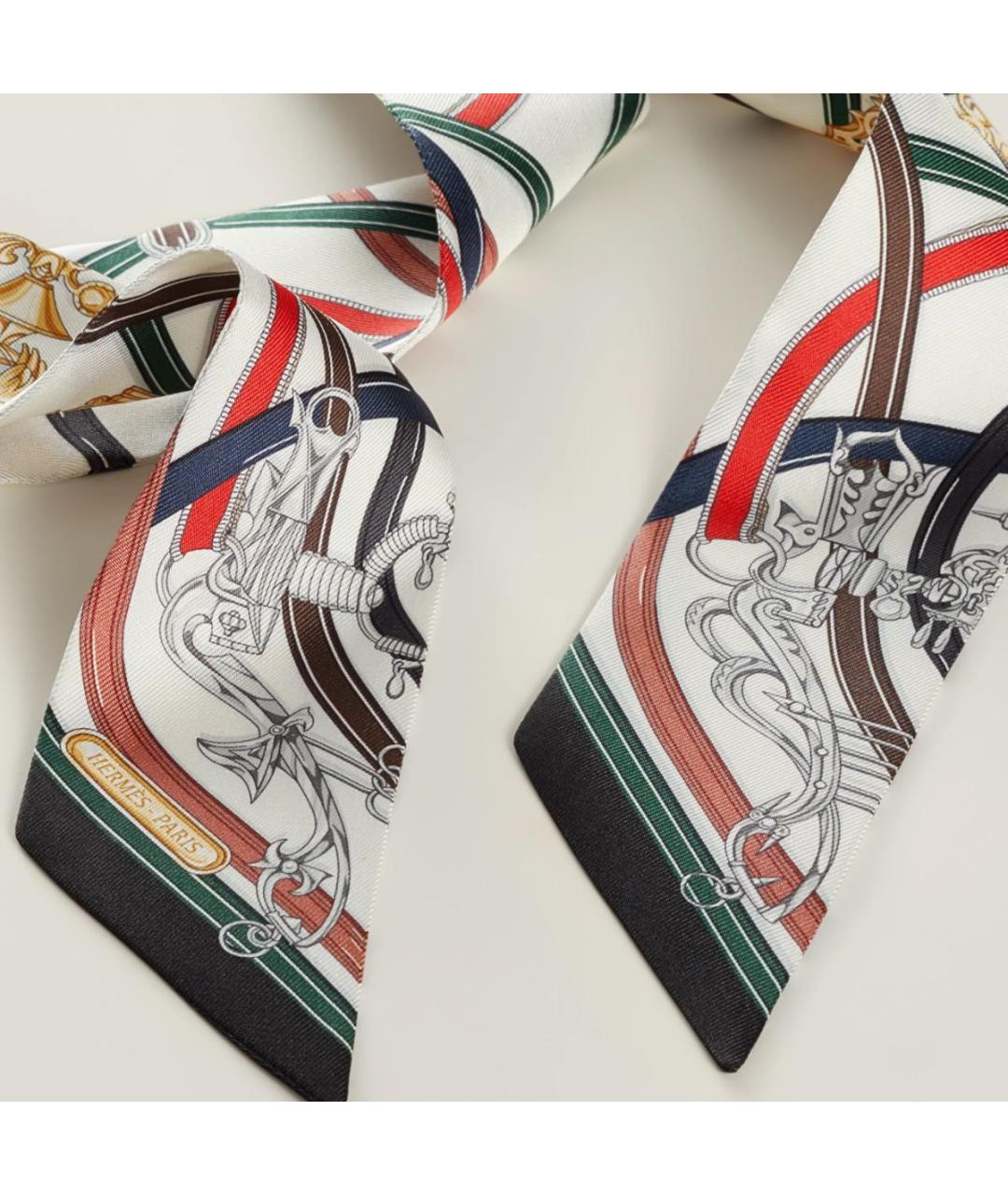 HERMES Мульти шелковый платок, фото 3