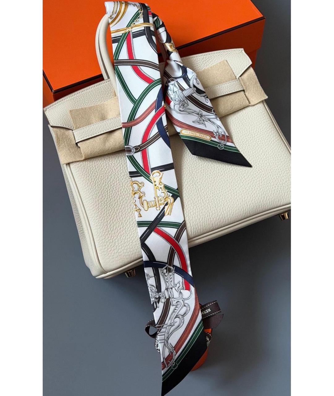 HERMES Мульти шелковый платок, фото 2