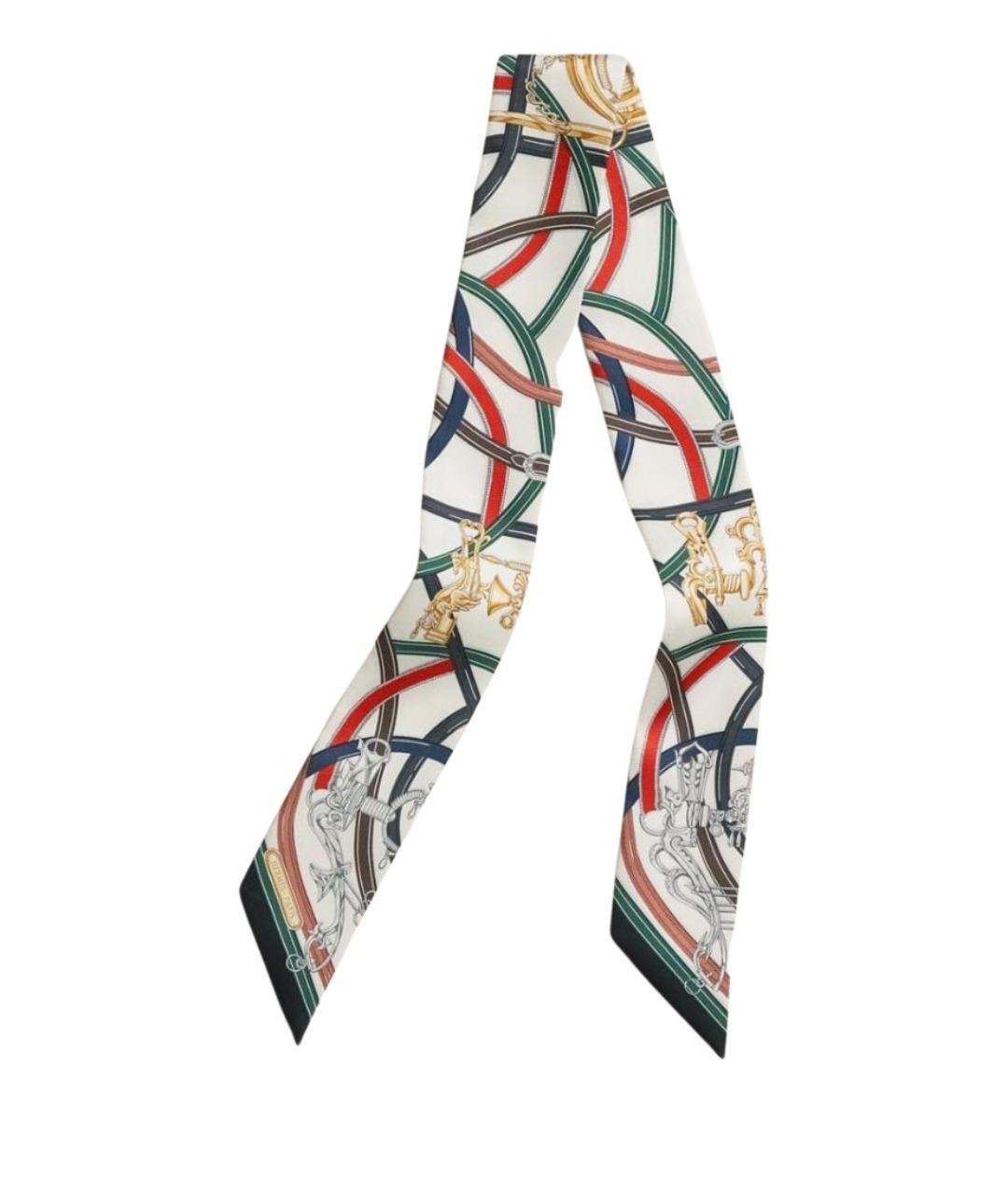 HERMES Мульти шелковый платок, фото 1