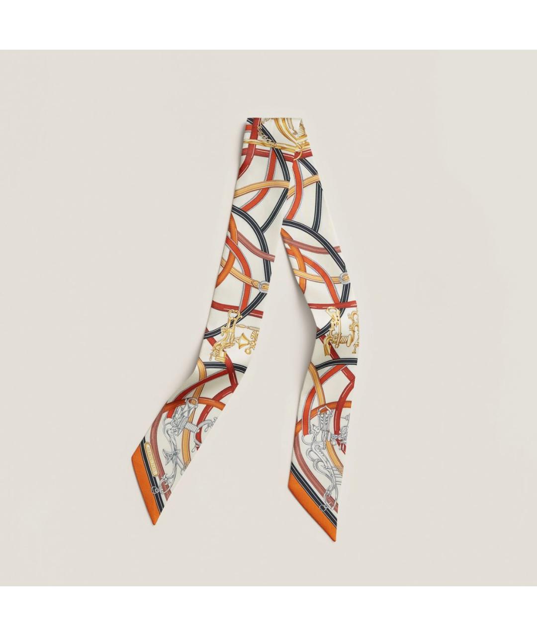 HERMES Мульти шелковый платок, фото 5