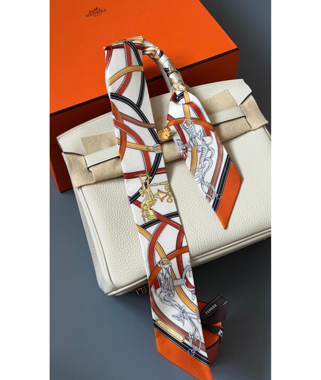 HERMES Мульти шелковый платок, фото 2