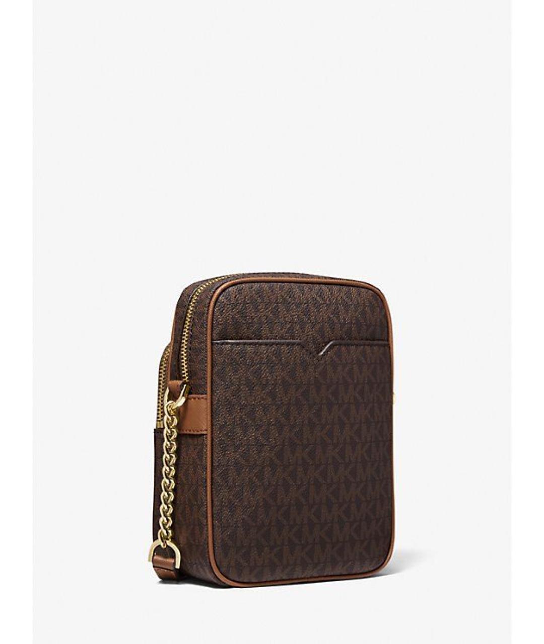 MICHAEL KORS Коричневая сумка через плечо из искусственной кожи, фото 2