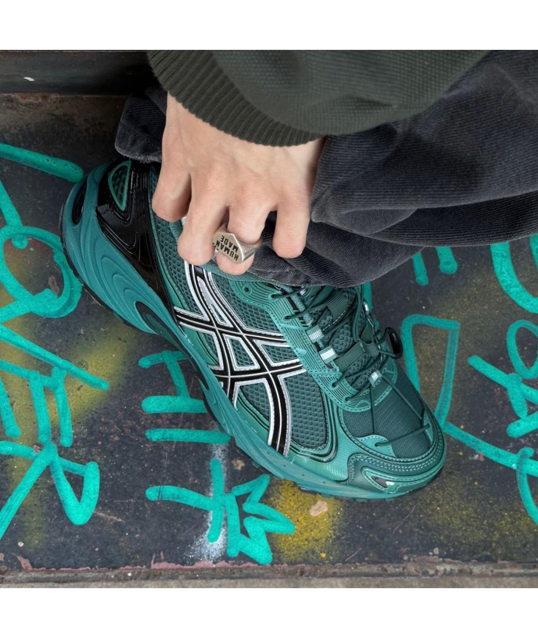 ASICS Зеленые низкие кроссовки / кеды, фото 8