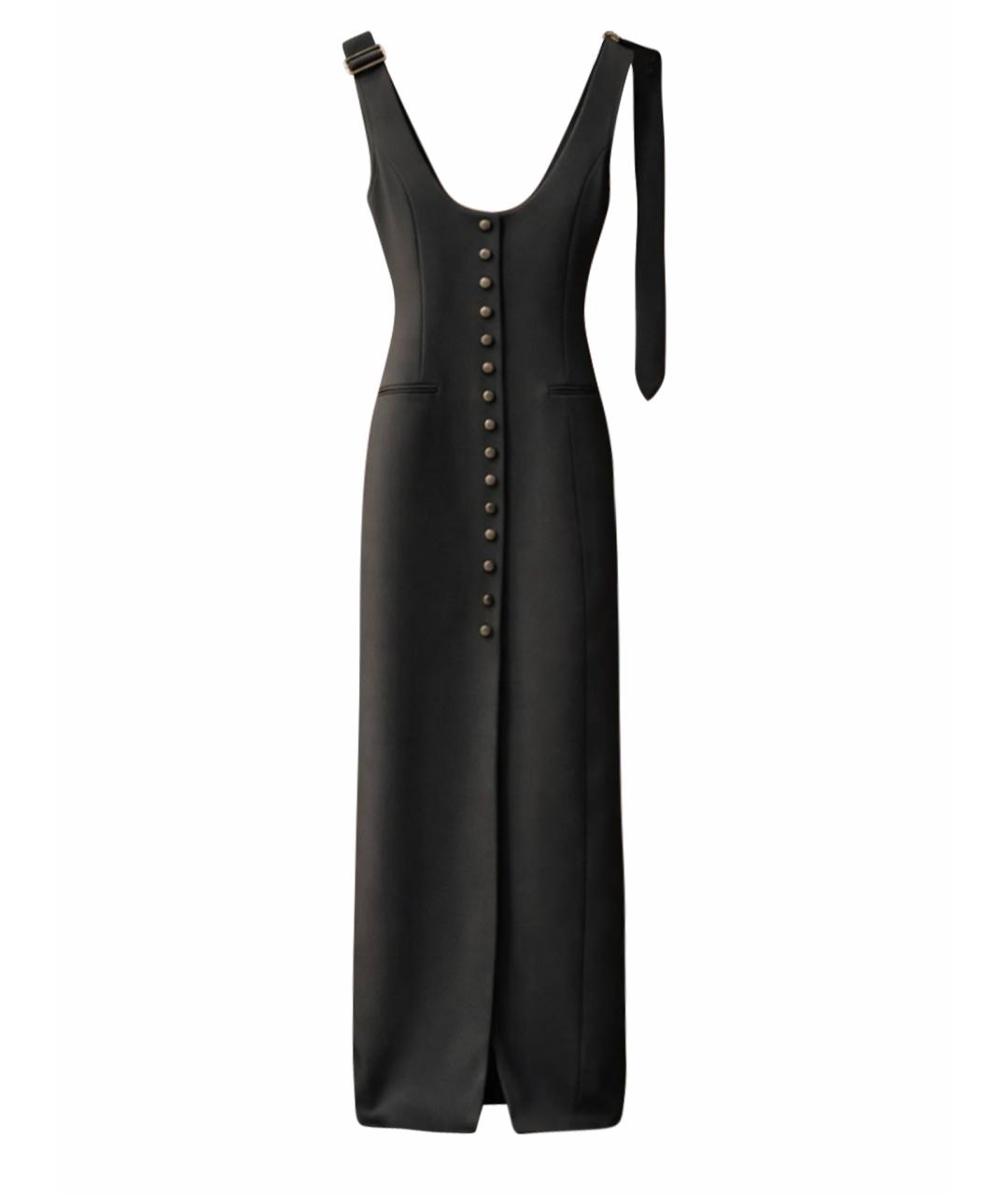 LANVIN Черное шерстяное вечернее платье, фото 3