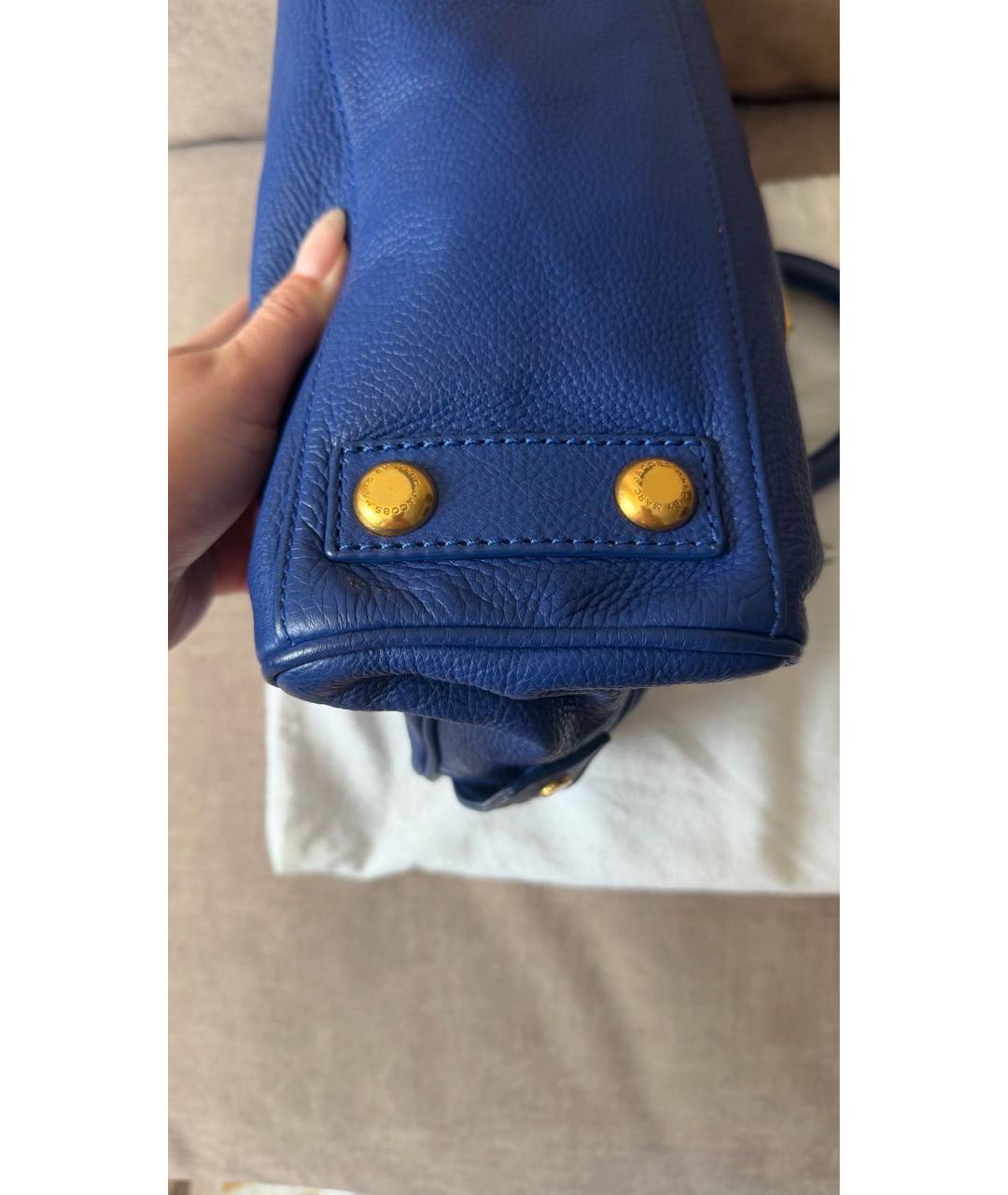 MARC JACOBS Синяя кожаная сумка тоут, фото 6