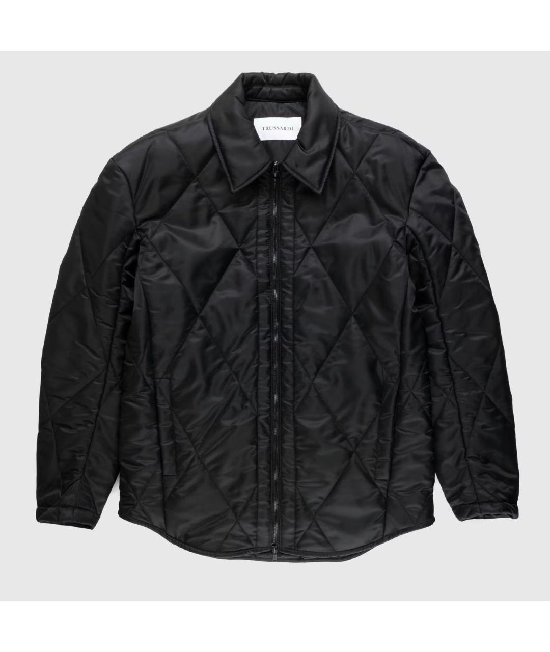 TRUSSARDI Черная полиамидовая куртка, фото 7