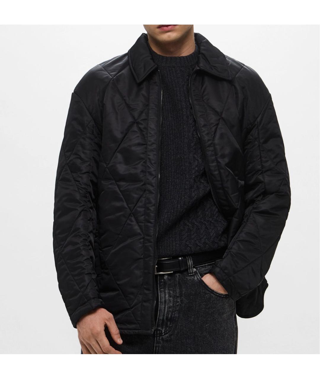 TRUSSARDI Черная полиамидовая куртка, фото 4