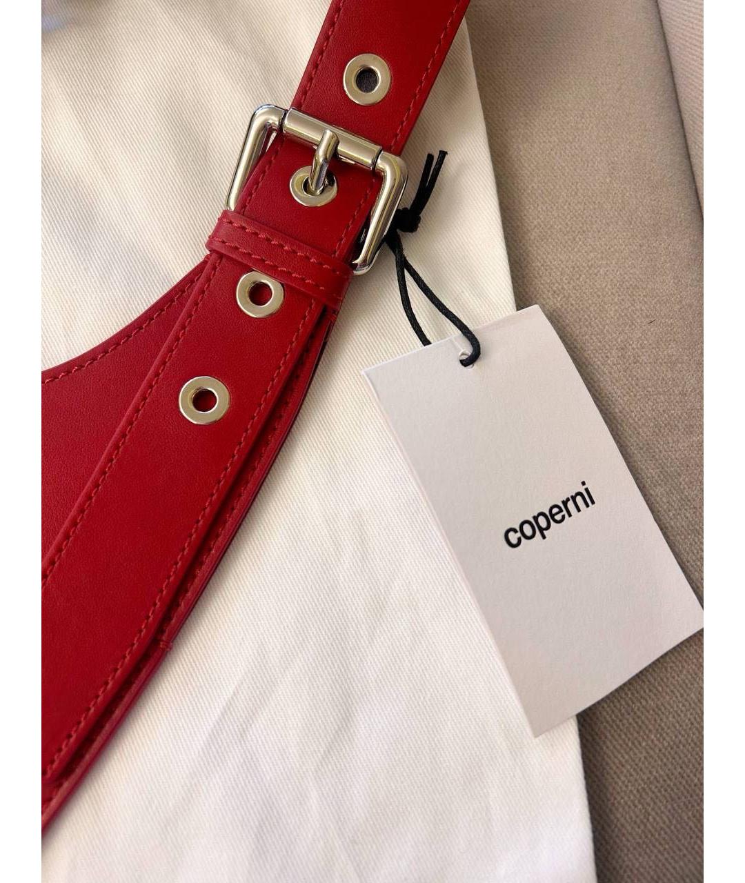 COPERNI Красная кожаная сумка с короткими ручками, фото 7