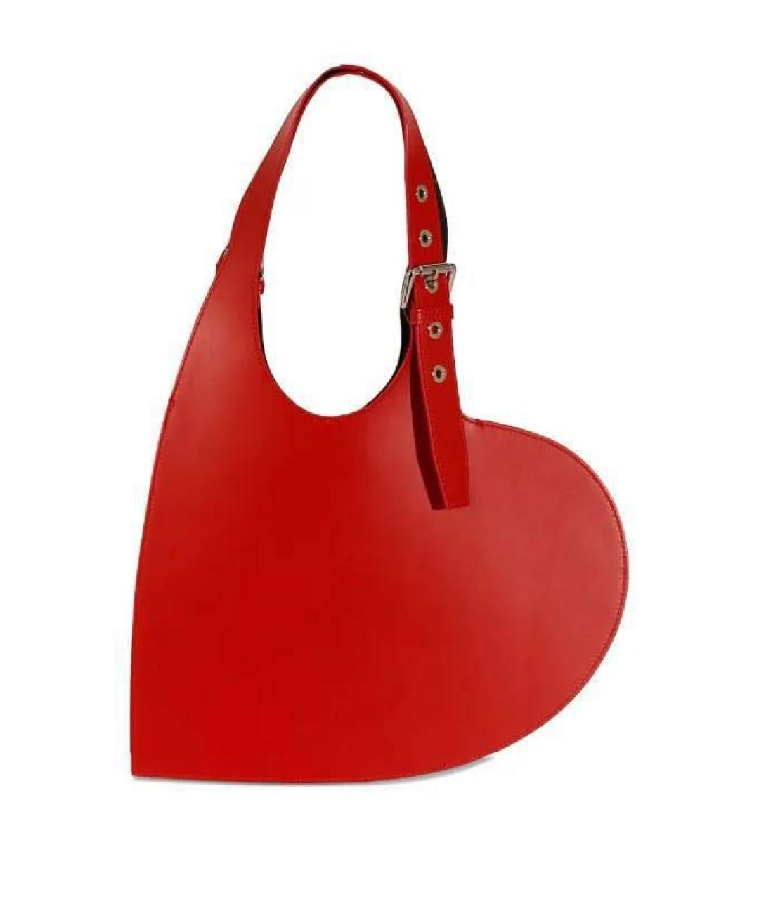 COPERNI Красная кожаная сумка с короткими ручками, фото 3