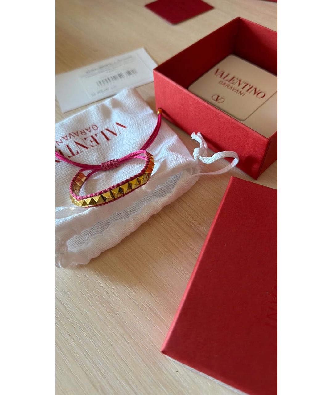 VALENTINO Розовый браслет из бисера, фото 2