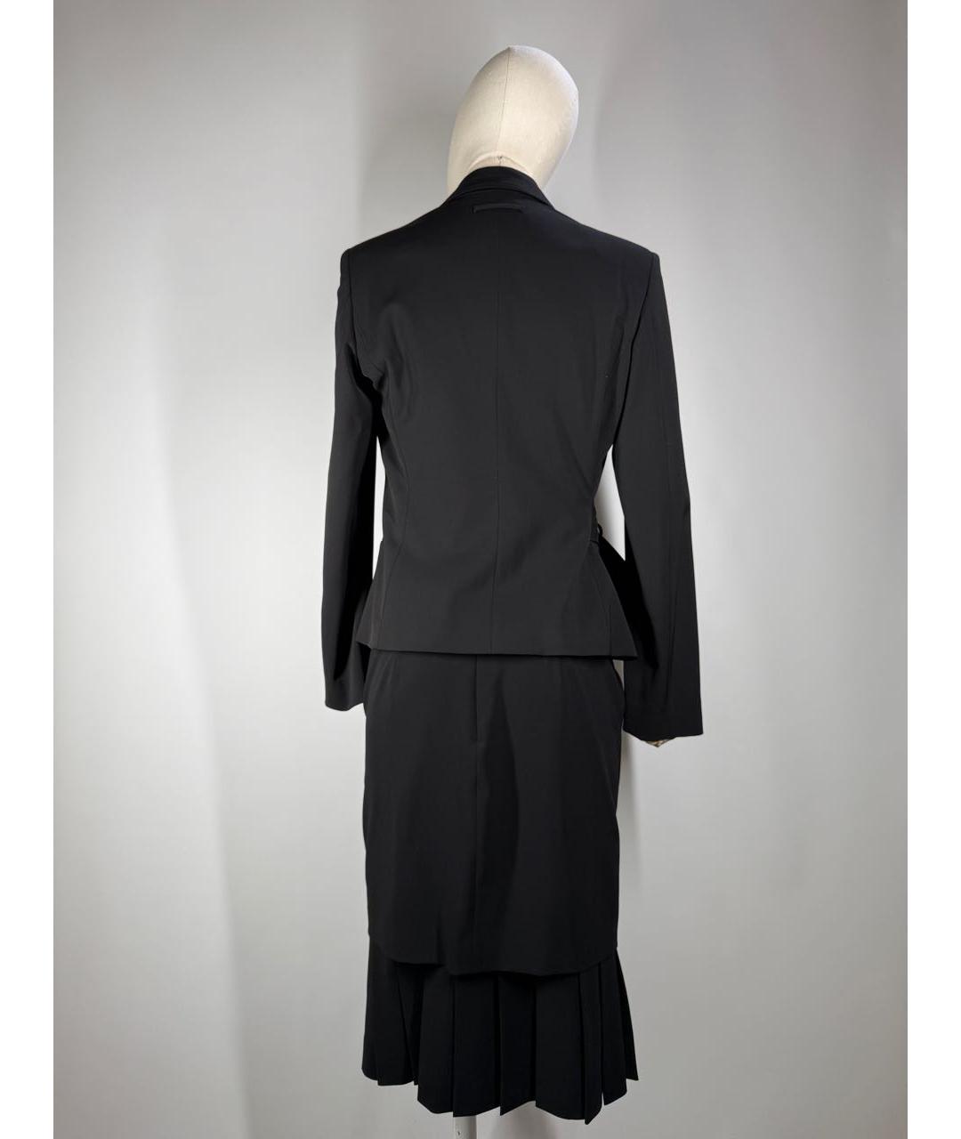 JEAN PAUL GAULTIER Черный шерстяной костюм с юбками, фото 2
