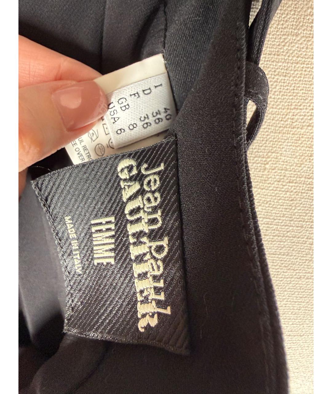 JEAN PAUL GAULTIER Черный шерстяной костюм с юбками, фото 8