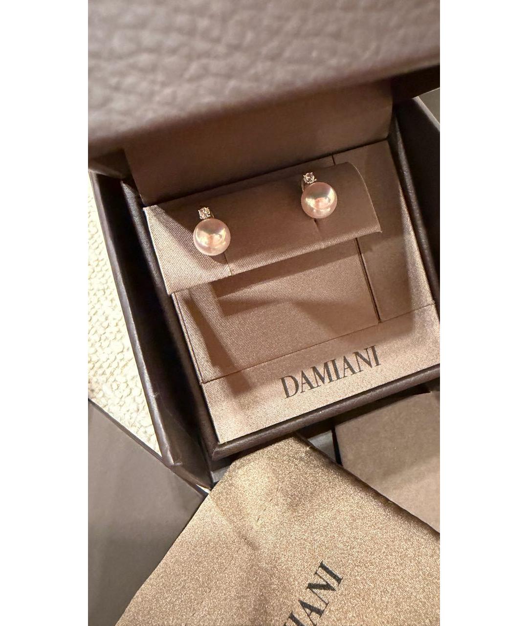 DAMIANI Белые жемчужные серьги, фото 2