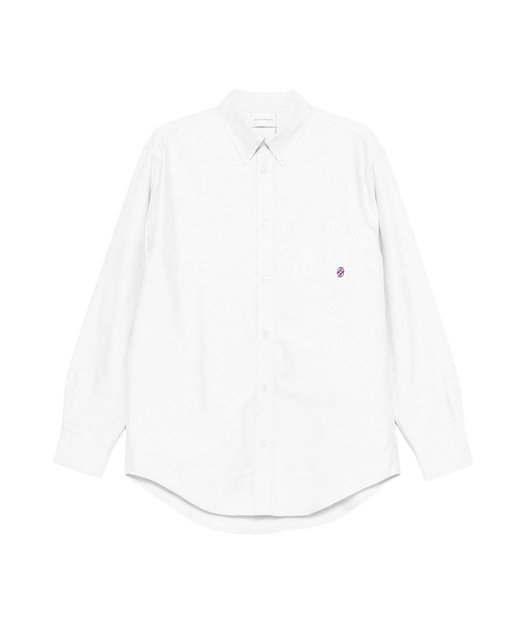 Drole de Monsieur Белая хлопковая кэжуал рубашка, фото 1