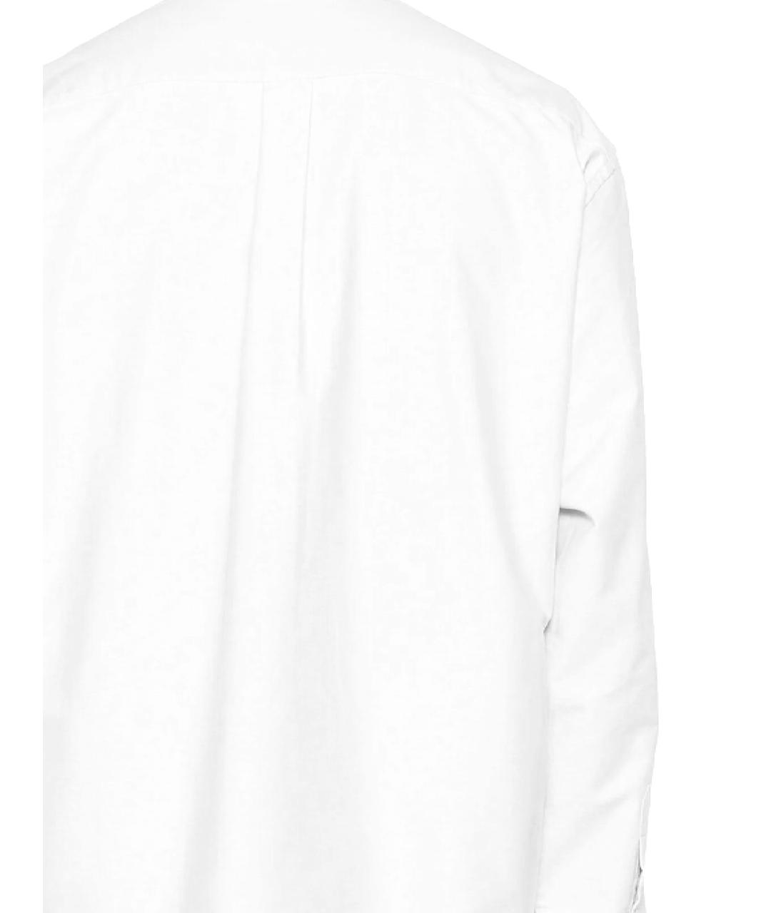 Drole de Monsieur Белая хлопковая кэжуал рубашка, фото 3