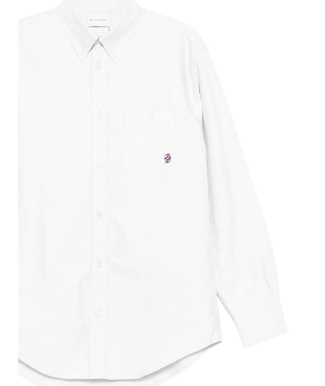 Drole de Monsieur Белая хлопковая кэжуал рубашка, фото 2